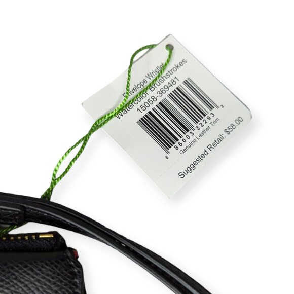 NWT Vera Bradley Watercolor Brushstrokes Leather Envelope Wristlet Wallet - Picture 2 of 7